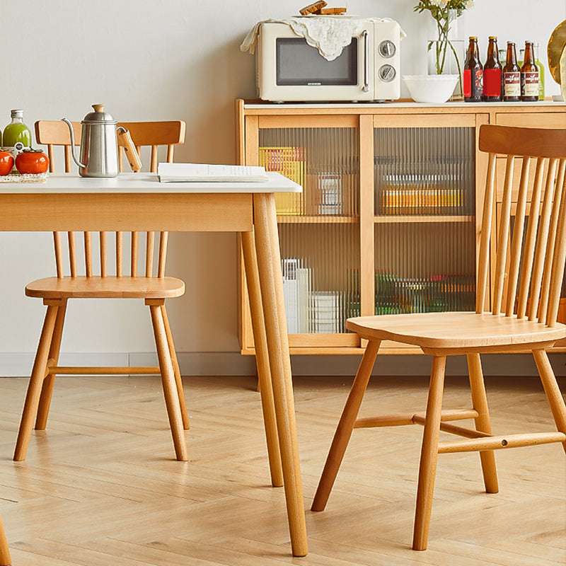 Display scandinavo Porte di faggio in vetro cabine mobile a buffet con porte per soggiorno