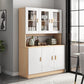 Contemporary Dining Hutch Faux Wood Buffet Cabinet with Doors Clearhalo 'Display & China Cabinets' 'display_china_cabinets' 'furn' 'furn_display_china_cabinets' 'Furniture' 'Kitchen & Dining Furniture' 6498659