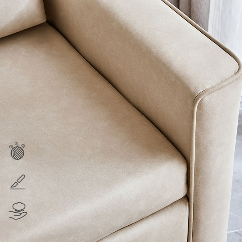 フェイクレザーソファベッド2本の枕と現代的な座席2シーター