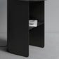 1 Shelf Industrial Night Table Metal Nightstand Open Storage ,20" Tall Clearhalo 'Bedroom Furniture' 'furn' 'furn_night_stand' 'Furniture' 'night_stand' 'Nightstands' 6498757