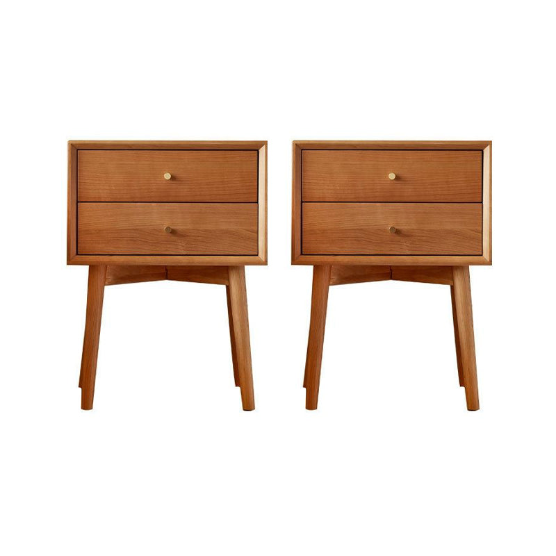 ベッドルーム用の現代的なベッドサイドキャビネットソリッドウッドナイトテーブル