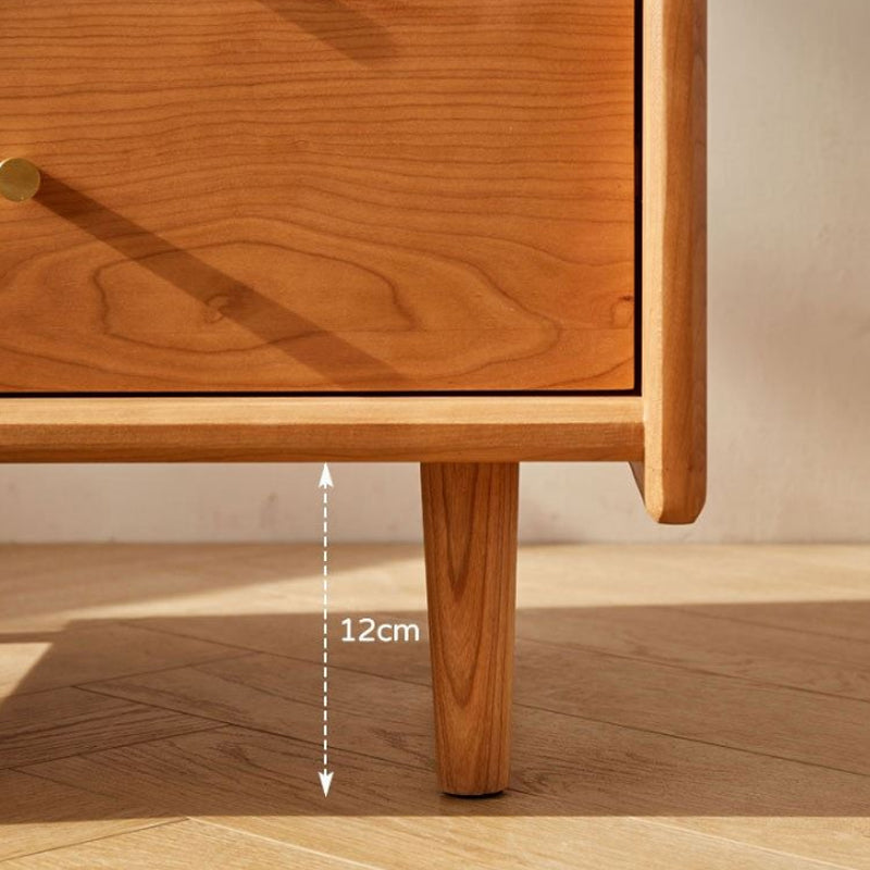 ベッドルーム用の現代的なベッドサイドキャビネットソリッドウッドナイトテーブル