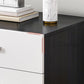 Contemporary Drawers Included Night Table Solid Wood Nightstand