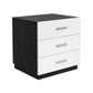 Contemporary Drawers Included Night Table Solid Wood Nightstand