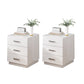 Contemporary Drawers Included Night Table Solid Wood Nightstand