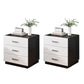 Contemporary Drawers Included Night Table Solid Wood Nightstand