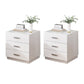 Contemporary Drawers Included Night Table Solid Wood Nightstand