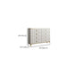 15,21-inch W eigentijdse opbergkist Stenen opbergkist dressoir