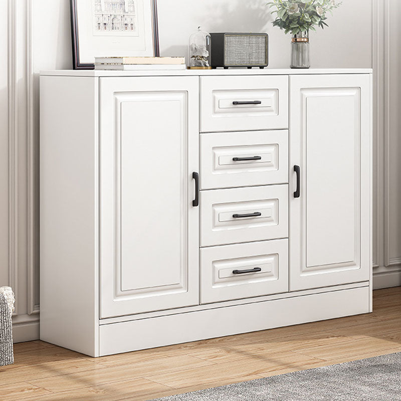 Commode en bois manufacturé avec coffre de rangement contemporain de 13,65 pouces de largeur