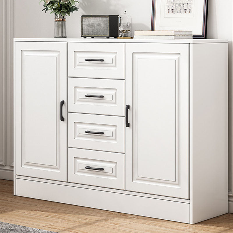 Commode en bois manufacturé avec coffre de rangement contemporain de 13,65 pouces de largeur
