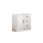 Commode en bois manufacturé avec coffre de rangement contemporain de 13,65 pouces de largeur