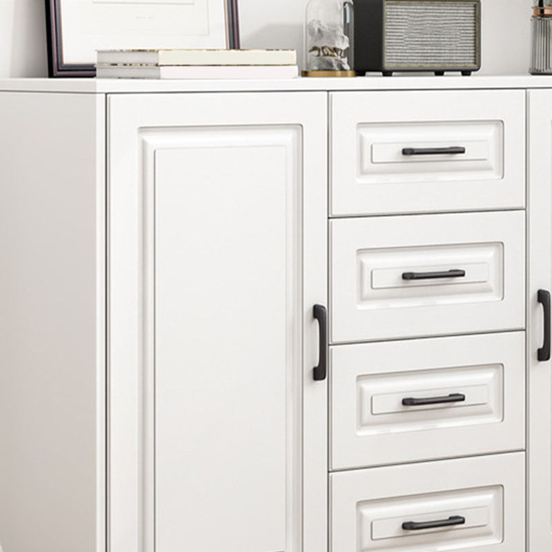 Commode en bois manufacturé avec coffre de rangement contemporain de 13,65 pouces de largeur