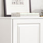 Commode en bois manufacturé avec coffre de rangement contemporain de 13,65 pouces de largeur