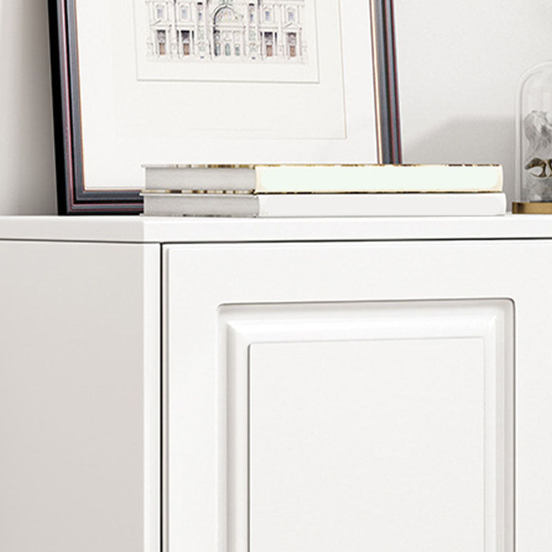 Commode en bois manufacturé avec coffre de rangement contemporain de 13,65 pouces de largeur