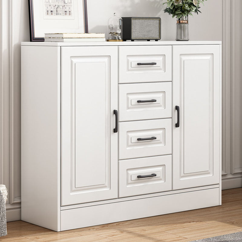 Commode en bois manufacturé avec coffre de rangement contemporain de 13,65 pouces de largeur