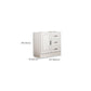 Commode en bois manufacturé avec coffre de rangement contemporain de 13,65 pouces de largeur