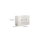 Commode en bois manufacturé avec coffre de rangement contemporain de 13,65 pouces de largeur