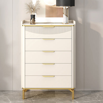 Glam Stone Chest Bedroom Storage Chest in White with Metal Legs 5 Clearhalo 'Bedroom Furniture' 'Dressers & Chests' 'dressers_chests' 'furn' 'furn_dressers_chests' 'Furniture' 6498936