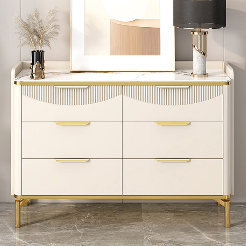 Glam Stone Chest Bedroom Storage Chest in White with Metal Legs 6 Clearhalo 'Bedroom Furniture' 'Dressers & Chests' 'dressers_chests' 'furn' 'furn_dressers_chests' 'Furniture' 6498937