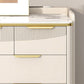 Glam Stone Chest Bedroom Storage Chest in White with Metal Legs Clearhalo 'Bedroom Furniture' 'Dressers & Chests' 'dressers_chests' 'furn' 'furn_dressers_chests' 'Furniture' 6498946