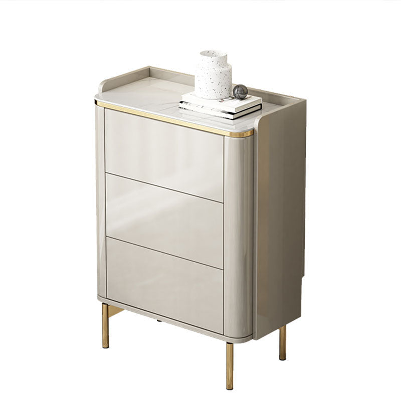 Commode de poitrine en pierre commode de rangement de style moderne pour chambre à coucher