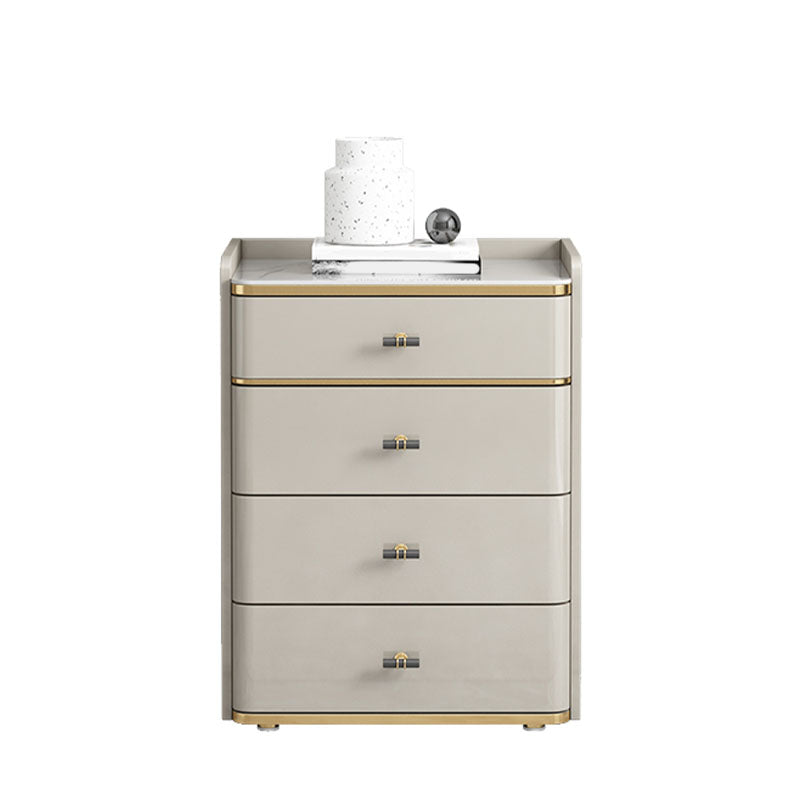 Commode de poitrine en pierre commode de rangement de style moderne pour chambre à coucher