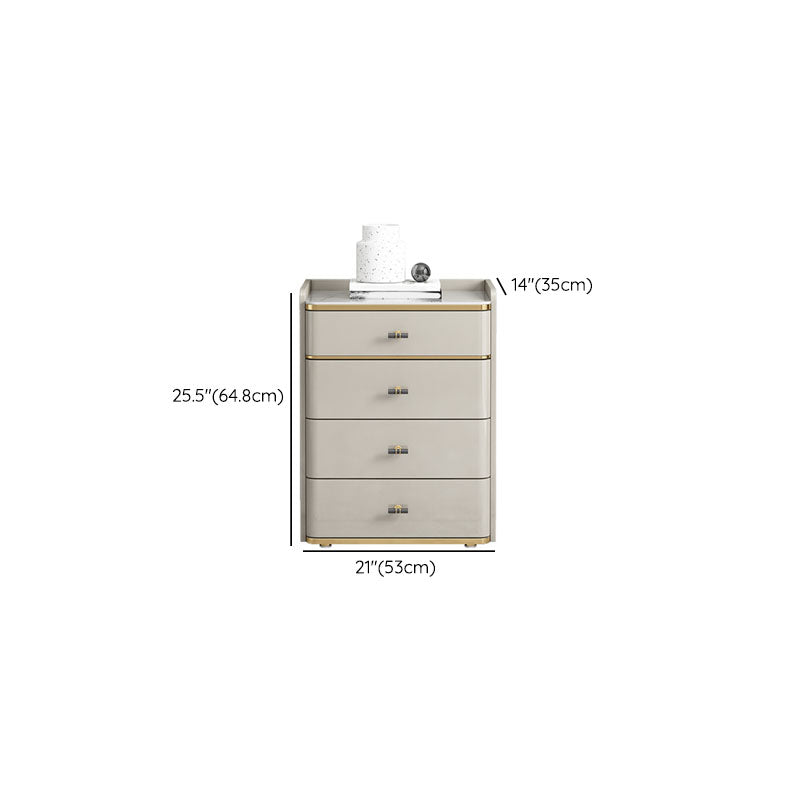 Commode de poitrine en pierre commode de rangement de style moderne pour chambre à coucher