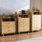 Glam Vertical Solid Wood Storage Chest Bedroom Chest with Drawers Clearhalo 'Bedroom Furniture' 'Dressers & Chests' 'dressers_chests' 'furn' 'furn_dressers_chests' 'Furniture' 6498976