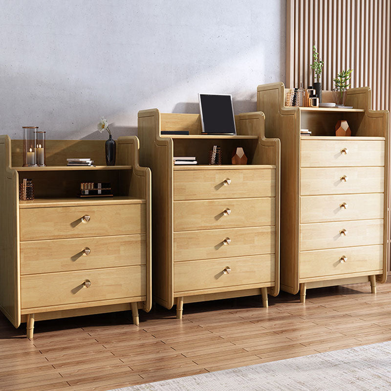 Glam Vertical Solid Wood Storage Chest Bedroom Chest with Drawers Clearhalo 'Bedroom Furniture' 'Dressers & Chests' 'dressers_chests' 'furn' 'furn_dressers_chests' 'Furniture' 6498976