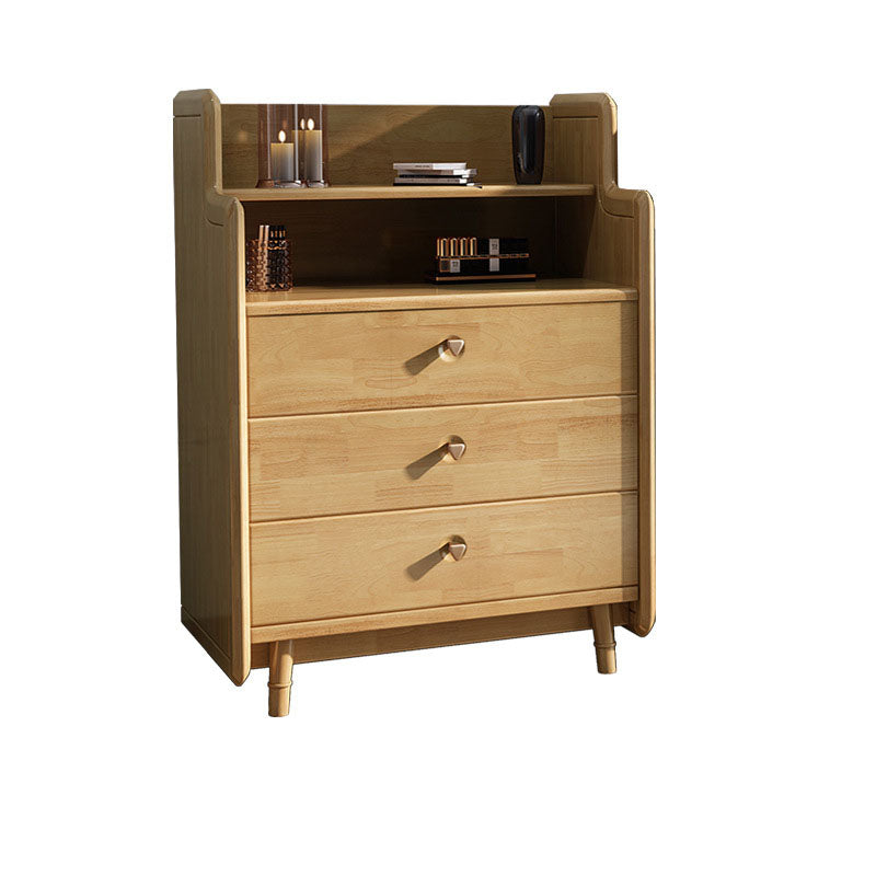 Glam Vertical Solid Wood Storage Chest Bedroom Chest with Drawers Natural 3 Clearhalo 'Bedroom Furniture' 'Dressers & Chests' 'dressers_chests' 'furn' 'furn_dressers_chests' 'Furniture' 6498982