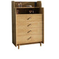 Glam Vertical Solid Wood Storage Chest Bedroom Chest with Drawers Natural 4 Clearhalo 'Bedroom Furniture' 'Dressers & Chests' 'dressers_chests' 'furn' 'furn_dressers_chests' 'Furniture' 6498984
