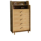 Glam Vertical Solid Wood Storage Chest Bedroom Chest with Drawers Natural 5 Clearhalo 'Bedroom Furniture' 'Dressers & Chests' 'dressers_chests' 'furn' 'furn_dressers_chests' 'Furniture' 6498986