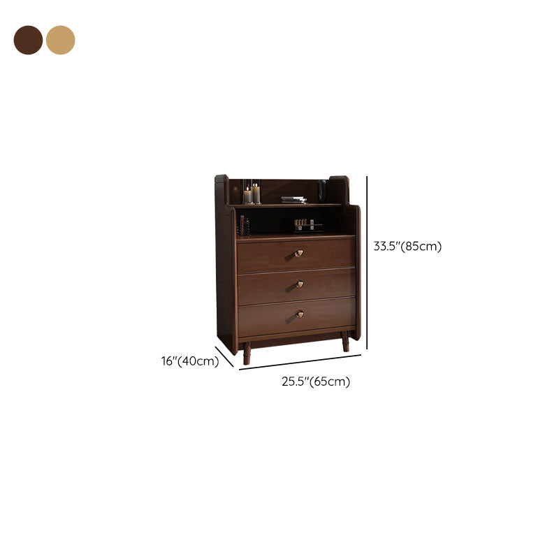 Glam Vertical Solid Wood Storage Chest Bedroom Chest with Drawers Clearhalo 'Bedroom Furniture' 'Dressers & Chests' 'dressers_chests' 'furn' 'furn_dressers_chests' 'Furniture' 6498991