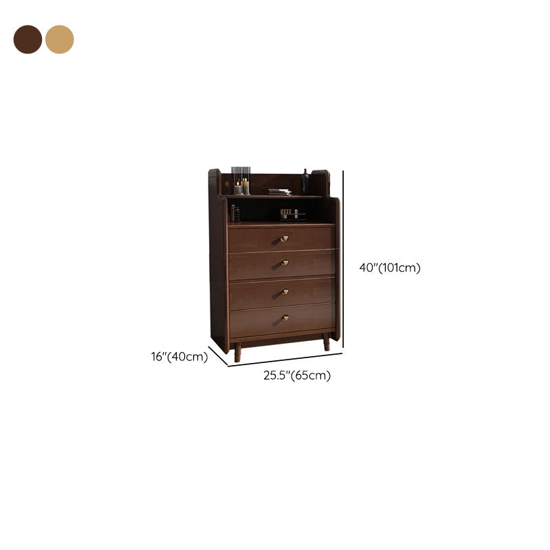 Glam Vertical Solid Wood Storage Chest Bedroom Chest with Drawers Clearhalo 'Bedroom Furniture' 'Dressers & Chests' 'dressers_chests' 'furn' 'furn_dressers_chests' 'Furniture' 6498992