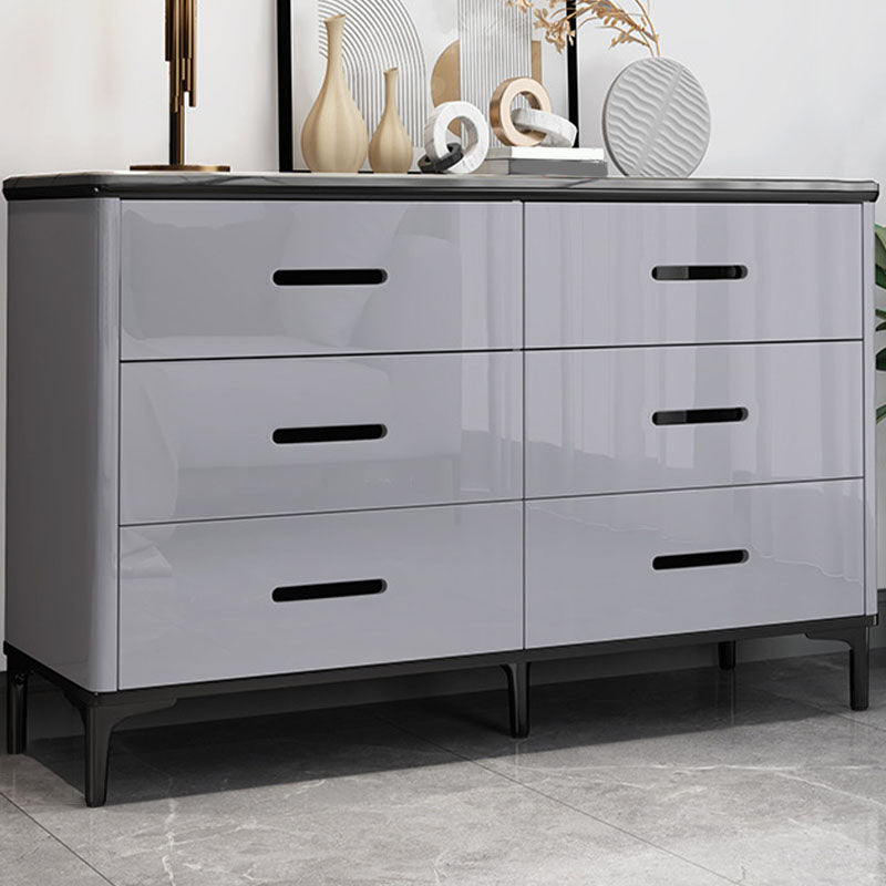 Contemporary Stone Storage Chest Bedroom Chest with Black Legs Grey 6 Clearhalo 'Bedroom Furniture' 'Dressers & Chests' 'dressers_chests' 'furn' 'furn_dressers_chests' 'Furniture' 6498995