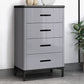 Contemporary Stone Storage Chest Bedroom Chest with Black Legs Grey 4 Clearhalo 'Bedroom Furniture' 'Dressers & Chests' 'dressers_chests' 'furn' 'furn_dressers_chests' 'Furniture' 6499004