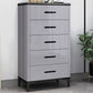 Contemporary Stone Storage Chest Bedroom Chest with Black Legs Grey 5 Clearhalo 'Bedroom Furniture' 'Dressers & Chests' 'dressers_chests' 'furn' 'furn_dressers_chests' 'Furniture' 6499005