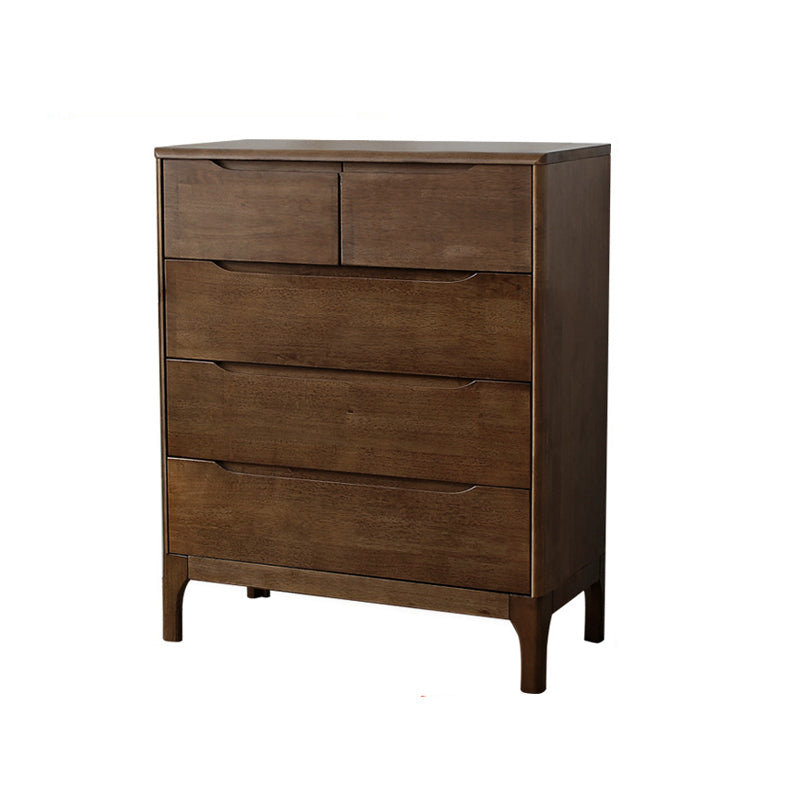 Contemporary Rubber Wood Storage Chest Bedroom Chest with Legs Nut-Brown 5 Clearhalo 'Bedroom Furniture' 'Dressers & Chests' 'dressers_chests' 'furn' 'furn_dressers_chests' 'Furniture' 6499055