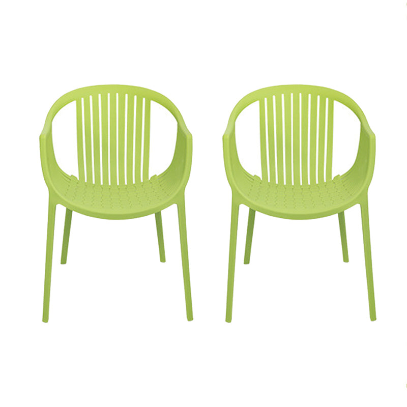 Nordic Style Arm Side Chairs Windsor Back Side Chair with Plastic Legs for Kitchen