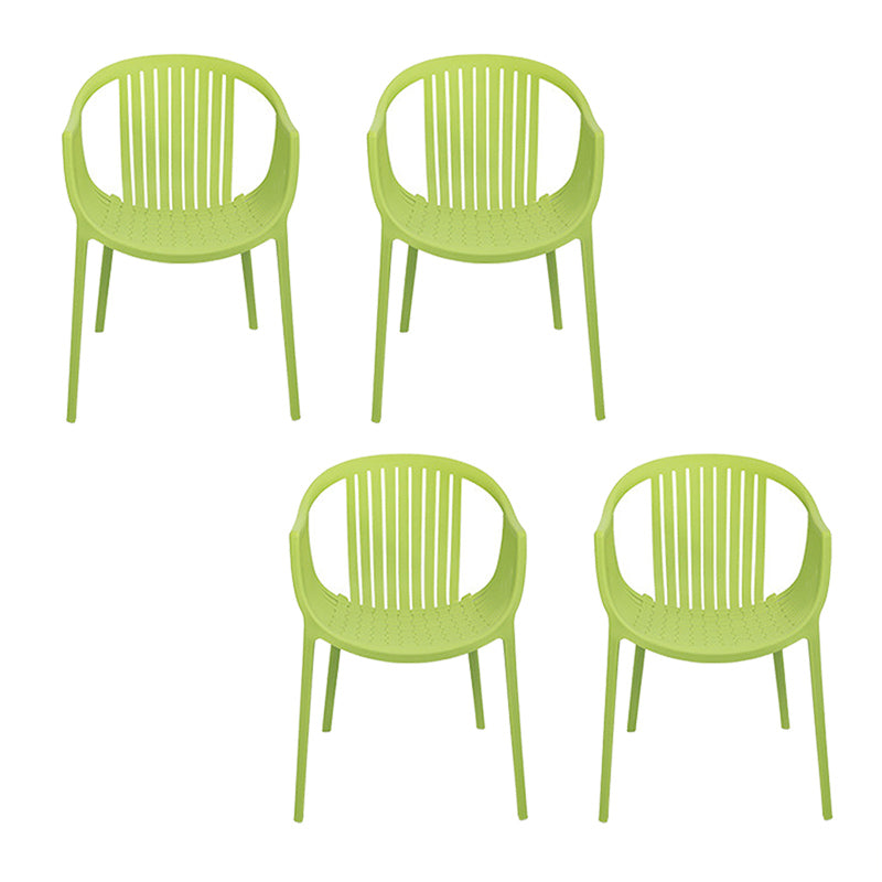 Nordic Style Arm Side Chairs Windsor Back Side Chair with Plastic Legs for Kitchen