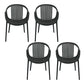 Nordic Style Arm Side Chairs Windsor Back Side Chair with Plastic Legs for Kitchen