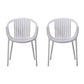 Nordic Style Arm Side Chairs Windsor Back Side Chair with Plastic Legs for Kitchen