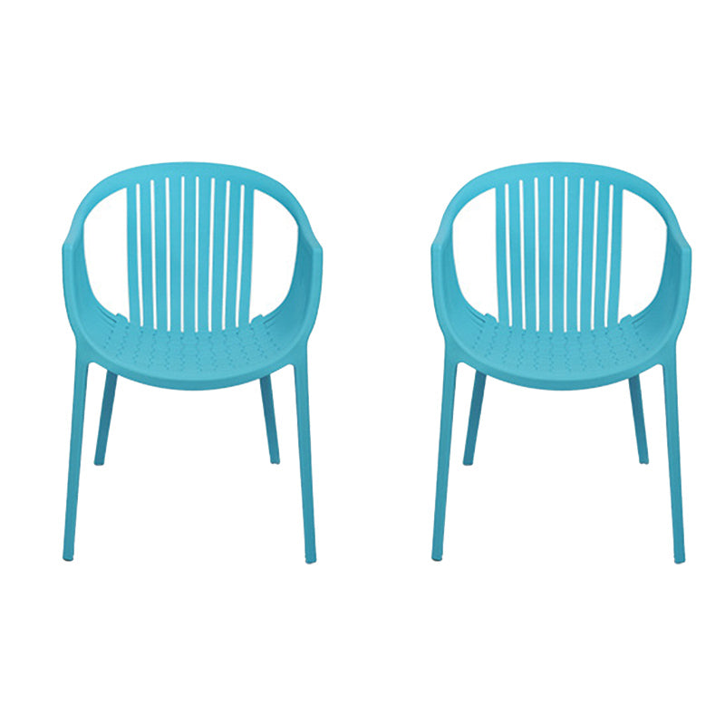 Nordic Style Arm Side Chairs Windsor Back Side Chair with Plastic Legs for Kitchen