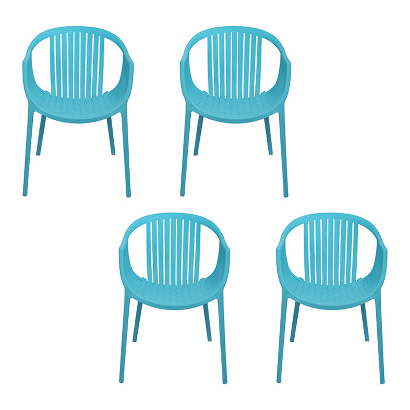 Nordic Style Arm Side Chairs Windsor Back Side Chair with Plastic Legs for Kitchen