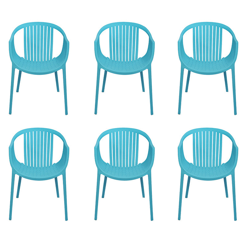 Nordic Style Arm Side Chairs Windsor Back Side Chair with Plastic Legs for Kitchen