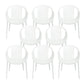 Nordic Style Arm Side Chairs Windsor Back Side Chair with Plastic Legs for Kitchen