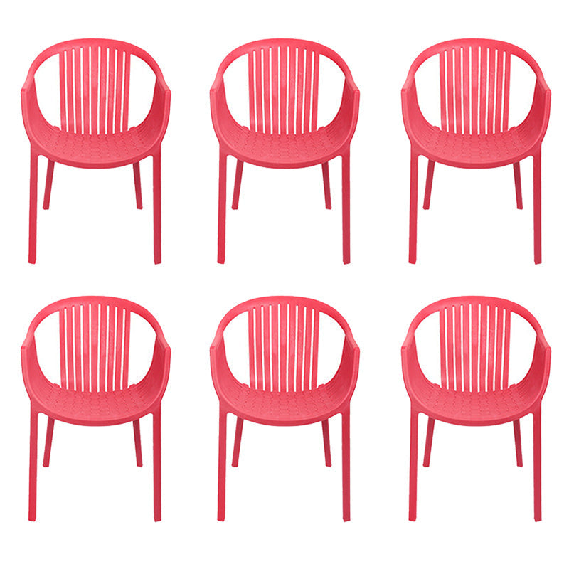 Nordic Style Arm Side Chairs Windsor Back Side Chair with Plastic Legs for Kitchen