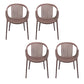 Nordic Style Arm Side Chairs Windsor Back Side Chair with Plastic Legs for Kitchen