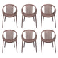 Nordic Style Arm Side Chairs Windsor Back Side Chair with Plastic Legs for Kitchen
