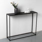 Iron Rectangle Console Table Modern Frame Base Accent Table for Hall